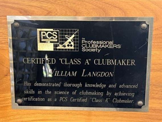 Certified Class A Clubmaker