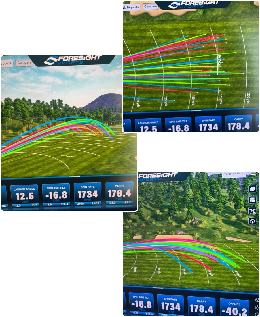 Golf Data Collage